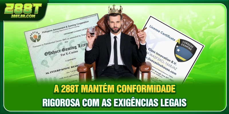 A 288T mantém conformidade rigorosa com as exigências legais