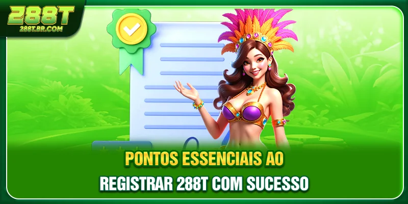 Pontos essenciais ao registrar 288T com sucesso Pontos essenciais ao registrar 288T com sucesso
