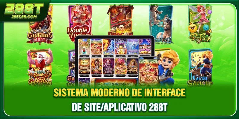 Sistema moderno de interface de site/aplicativo 288T